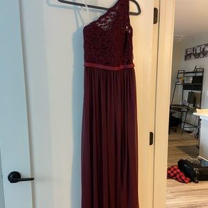 Maroon Bridesmaid Dress